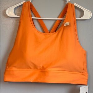 DSG Women's Orange Cross-Back Bralette Top SZ XXL. See photos for small flaws